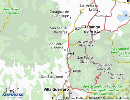 Mapa MICHELIN San Pedro Tlanixco - ViaMichelin