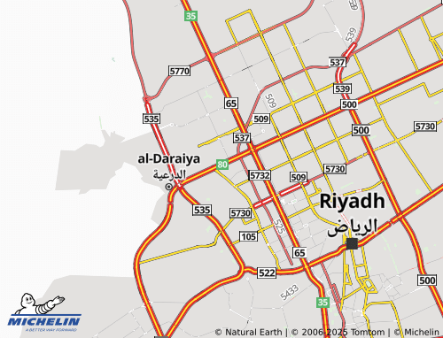 MICHELIN Al Nakhil District map - ViaMichelin