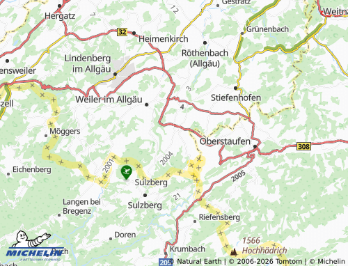 Mappa MICHELIN Oberreute - ViaMichelin