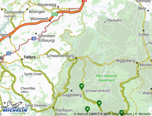 MICHELIN-Landkarte Schwarzenburg - ViaMichelin