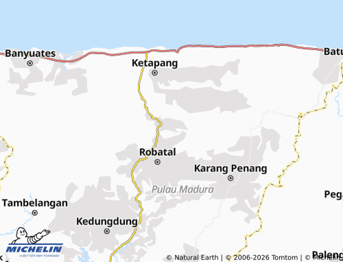 Carte MICHELIN Gunung Rancak - ViaMichelin