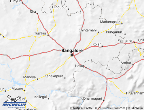 Carte MICHELIN Karnataka - ViaMichelin