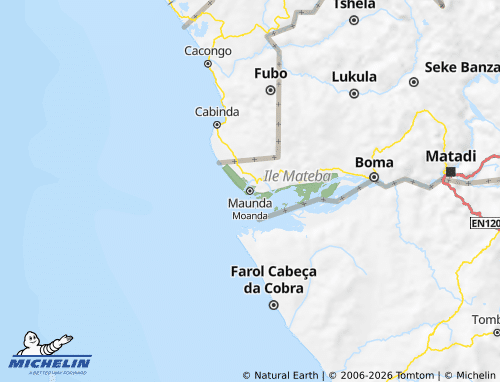 MICHELIN Moanda map - ViaMichelin