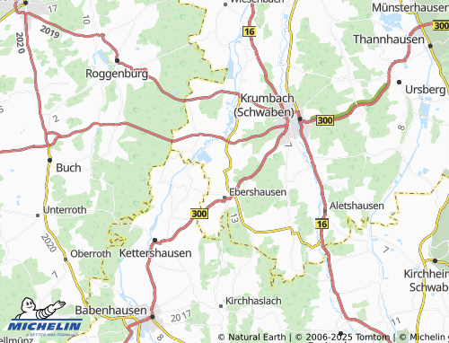 MICHELIN-Landkarte Seifertshofen - ViaMichelin