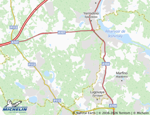 Carte MICHELIN Samoryadovo - ViaMichelin