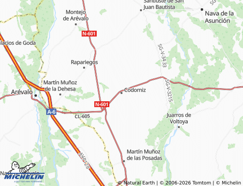 Mapa MICHELIN Codorniz - ViaMichelin