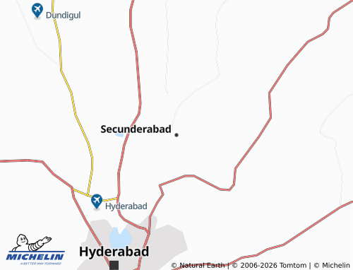 Mappa MICHELIN Secunderabad - ViaMichelin