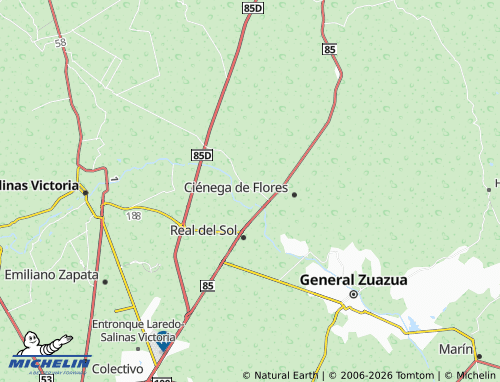 Mapa MICHELIN Lomas de Ciénega - ViaMichelin