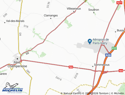 Mappa MICHELIN Lenharrée - ViaMichelin