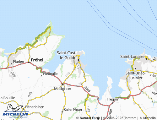 Mapa MICHELIN Saint-Cast-le-Guildo - ViaMichelin