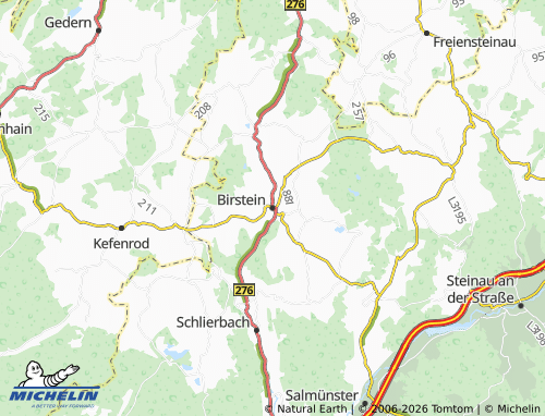 Mapa MICHELIN Birstein - ViaMichelin