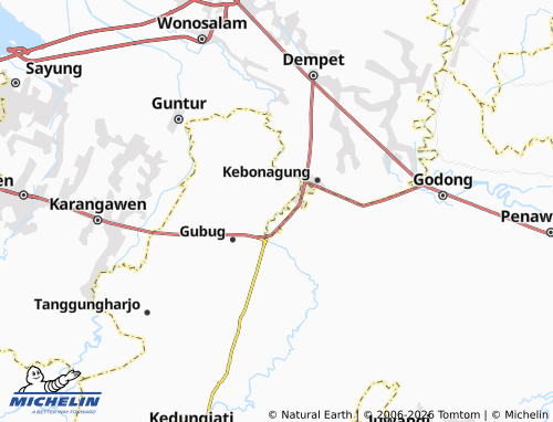 Mapa MICHELIN Baturagung - ViaMichelin