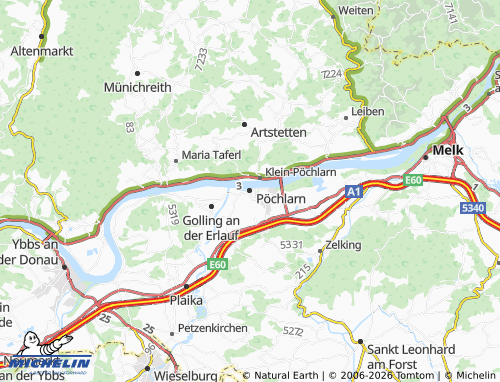 Mappa MICHELIN Pöchlarn - ViaMichelin