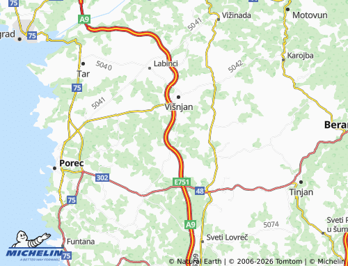 MICHELIN Bačva map - ViaMichelin