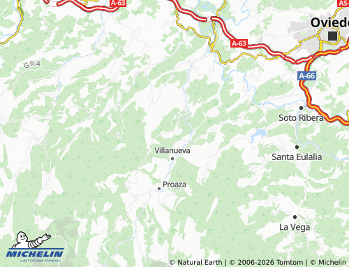 MICHELIN-Landkarte Castañedo del Monte - ViaMichelin