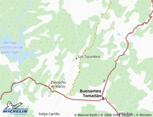 Mapa MICHELIN Los Tazumbos - ViaMichelin