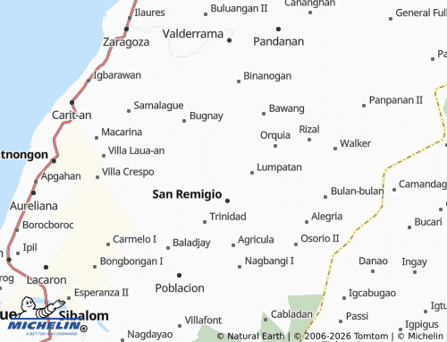 MICHELIN Sinundolan map - ViaMichelin