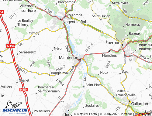 MICHELIN Pierres map - ViaMichelin