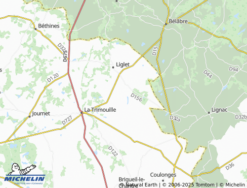 Mapa MICHELIN Les Gâts - ViaMichelin