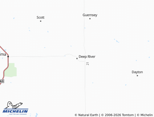 Mapa MICHELIN Deep River - ViaMichelin