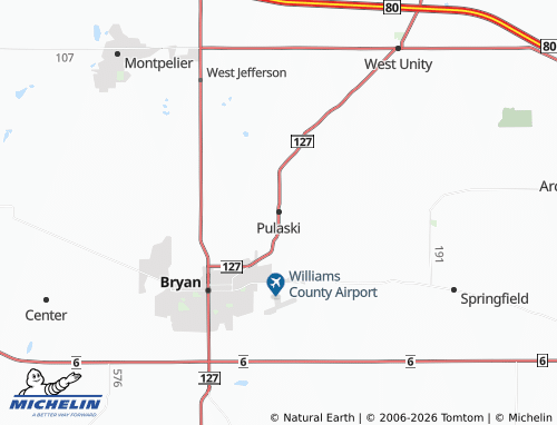 Mapa MICHELIN Pulaski - ViaMichelin
