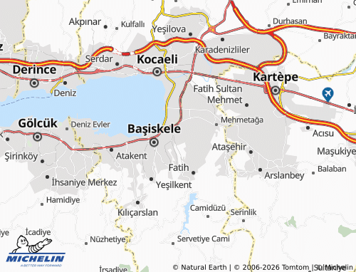 MICHELIN Yeşilyurt map - ViaMichelin