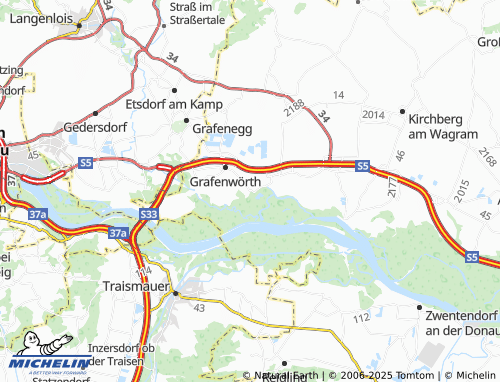 MICHELIN Sankt Johann map - ViaMichelin