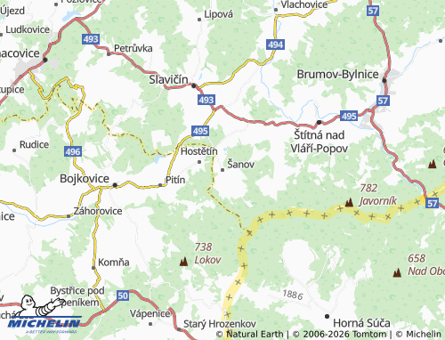 Mappa MICHELIN Šanov - ViaMichelin