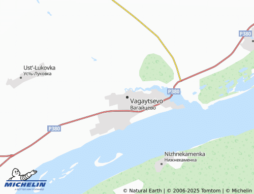 MICHELIN Vagaytsevo map - ViaMichelin