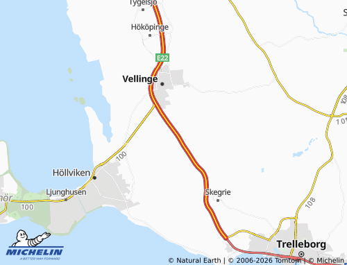 MICHELIN-Landkarte Norra Håslöv - ViaMichelin