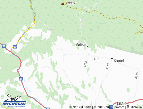 MICHELIN Draga map - ViaMichelin