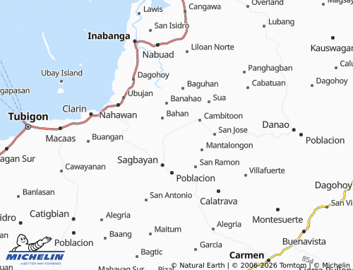 MICHELIN Canmaya Diot map - ViaMichelin