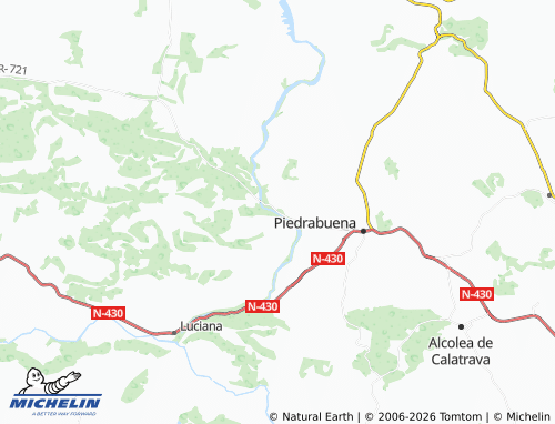 MICHELIN Tabla de la Yedra map - ViaMichelin