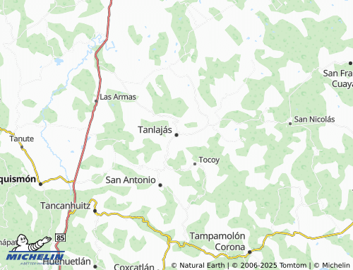MICHELIN Tanlajás map - ViaMichelin