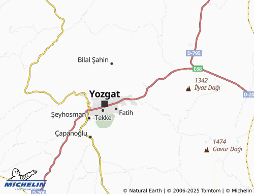 Carte MICHELIN Erdoğan Akdağ - ViaMichelin