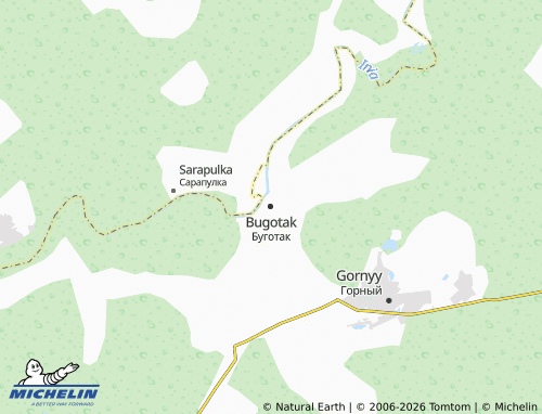 MICHELIN-Landkarte Bugotak - ViaMichelin