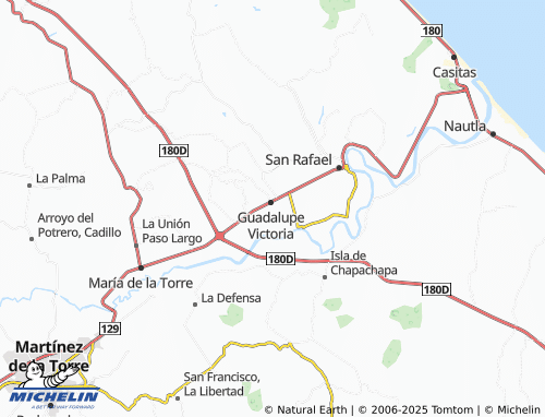 Mapa MICHELIN Los Pinos, Guadalupe Victoria - ViaMichelin