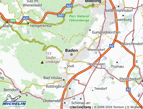 Mapa MICHELIN Baden - ViaMichelin