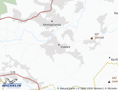 MICHELIN-Landkarte Vuwani - ViaMichelin
