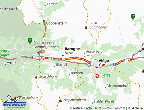 Mapa MICHELIN Sankt German - ViaMichelin