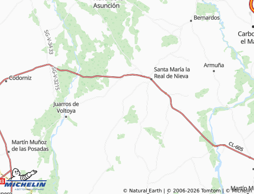 MICHELIN Ochando map - ViaMichelin