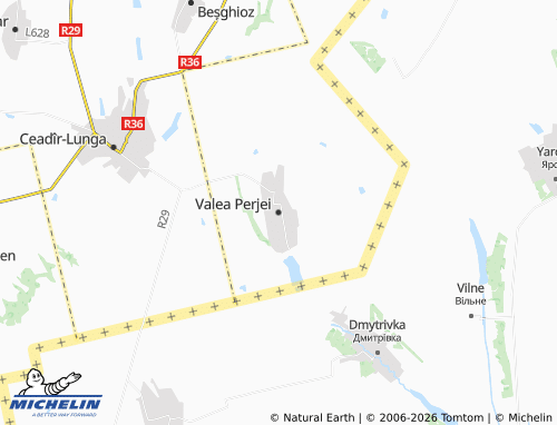MICHELIN Valea Perjei map - ViaMichelin