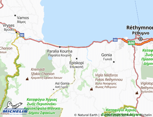MICHELIN Episkopi map - ViaMichelin