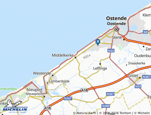 Kaart MICHELIN Middelkerke - ViaMichelin