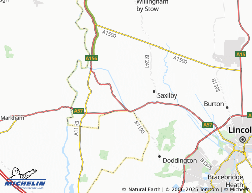 Mappa MICHELIN Hardwick - ViaMichelin