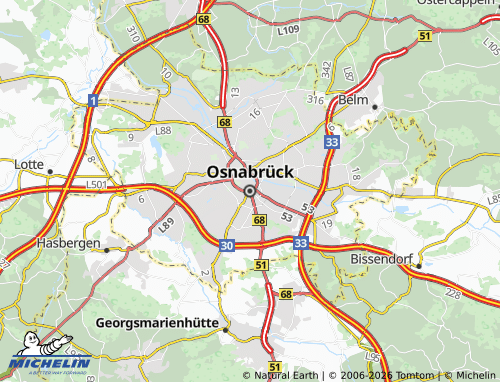 Mapa MICHELIN Osnabruque - ViaMichelin