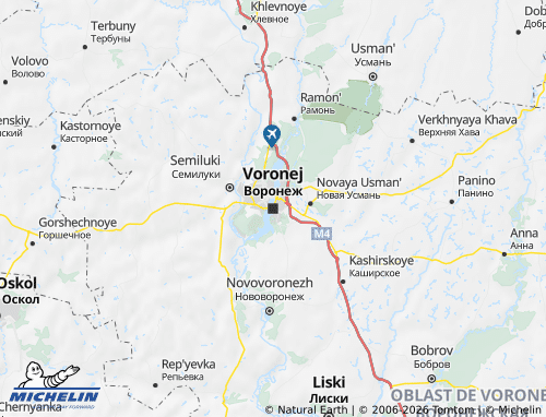 Carte MICHELIN Voronej - ViaMichelin