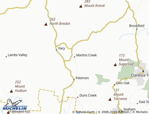 MICHELIN Martins Creek map - ViaMichelin