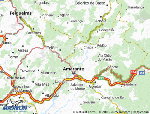 Carte MICHELIN Boavista de Gatão - ViaMichelin