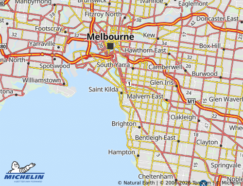 MICHELIN Saint Kilda map - ViaMichelin